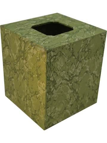 Green Marble Tissue Box Cover 